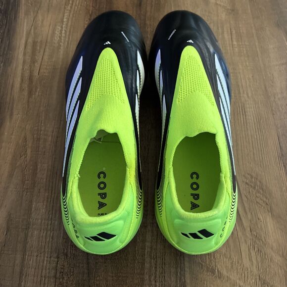 Adidas Copa Pure 3 Elite Laceless FG Black Green Soccer Cleats Men Sz 8 JH6302